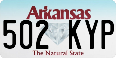 AR license plate 502KYP