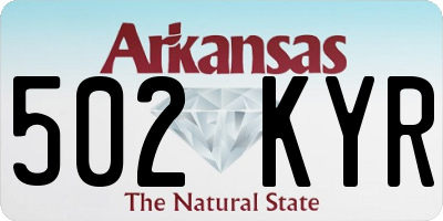 AR license plate 502KYR