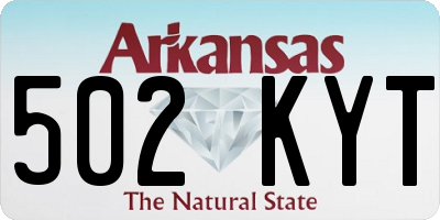 AR license plate 502KYT