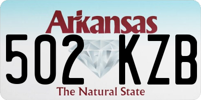 AR license plate 502KZB