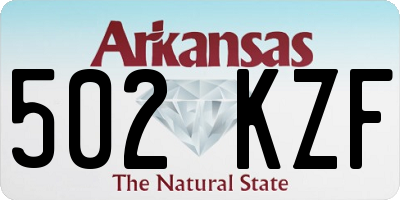 AR license plate 502KZF