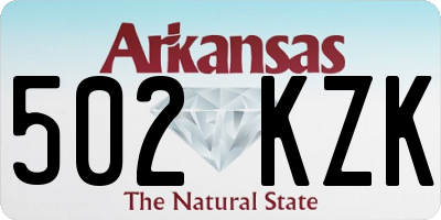AR license plate 502KZK