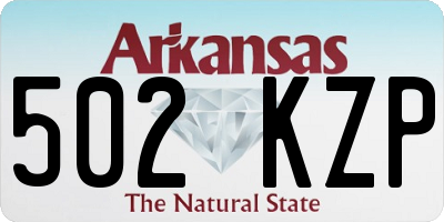AR license plate 502KZP