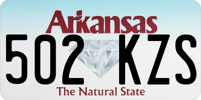 AR license plate 502KZS