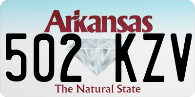 AR license plate 502KZV