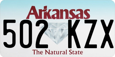 AR license plate 502KZX