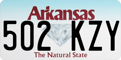 AR license plate 502KZY