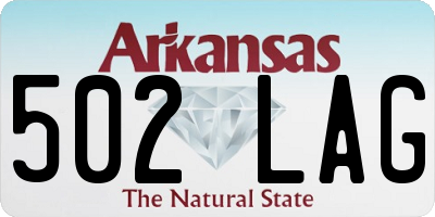 AR license plate 502LAG