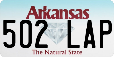 AR license plate 502LAP