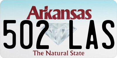 AR license plate 502LAS