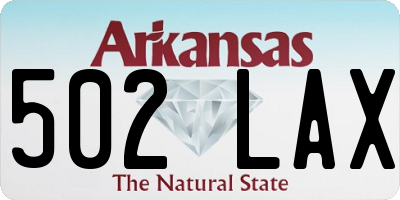 AR license plate 502LAX