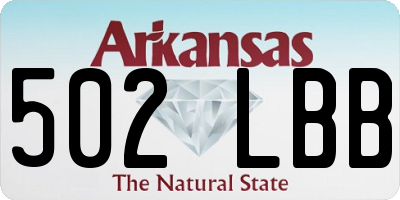 AR license plate 502LBB