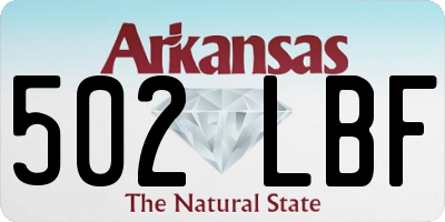 AR license plate 502LBF
