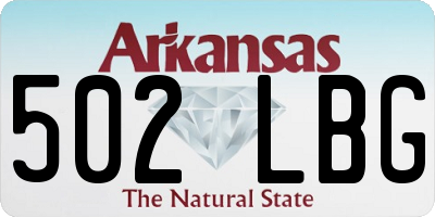 AR license plate 502LBG