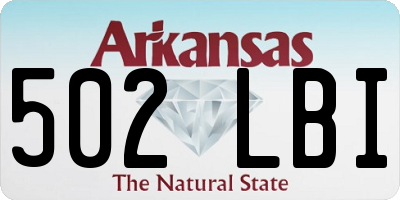 AR license plate 502LBI