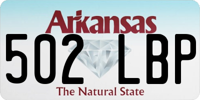 AR license plate 502LBP
