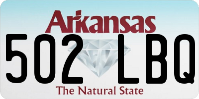 AR license plate 502LBQ