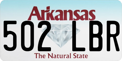 AR license plate 502LBR