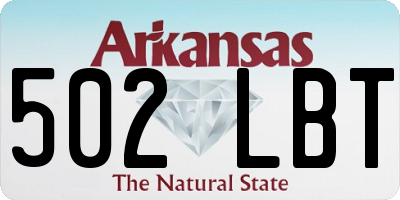 AR license plate 502LBT