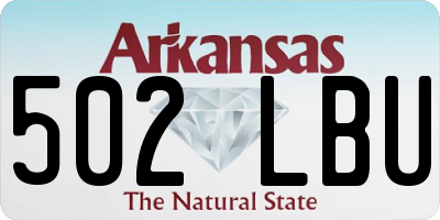 AR license plate 502LBU