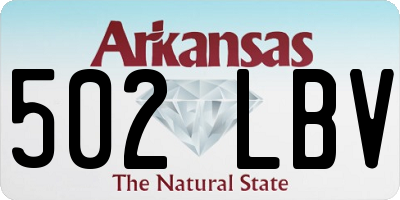 AR license plate 502LBV