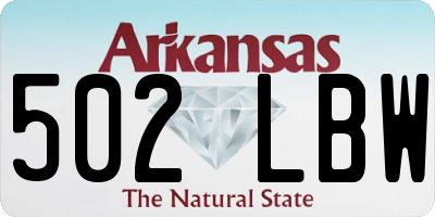 AR license plate 502LBW