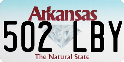 AR license plate 502LBY