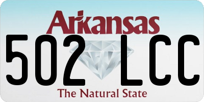 AR license plate 502LCC