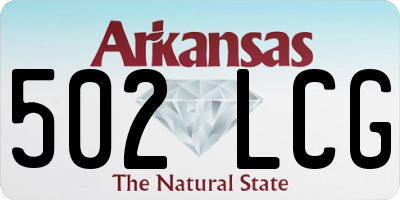 AR license plate 502LCG