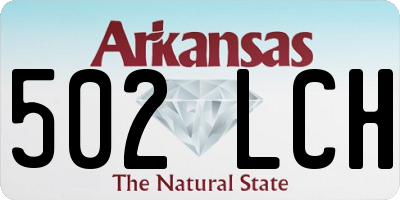 AR license plate 502LCH