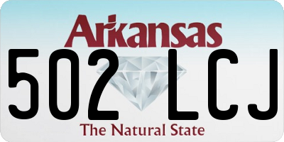 AR license plate 502LCJ
