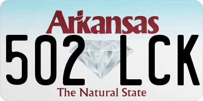 AR license plate 502LCK