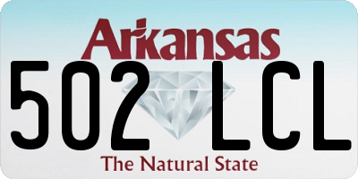 AR license plate 502LCL