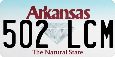 AR license plate 502LCM