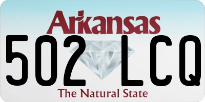 AR license plate 502LCQ