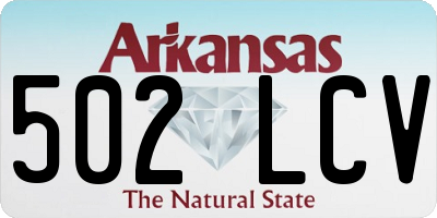 AR license plate 502LCV