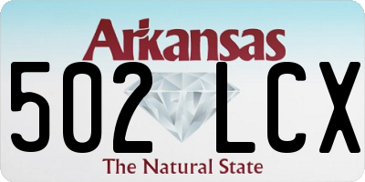 AR license plate 502LCX