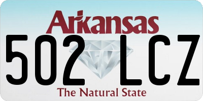AR license plate 502LCZ