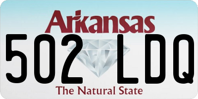 AR license plate 502LDQ