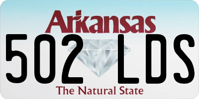 AR license plate 502LDS