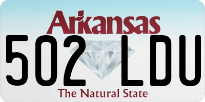 AR license plate 502LDU