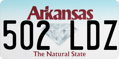 AR license plate 502LDZ
