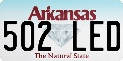AR license plate 502LED