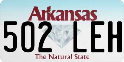 AR license plate 502LEH
