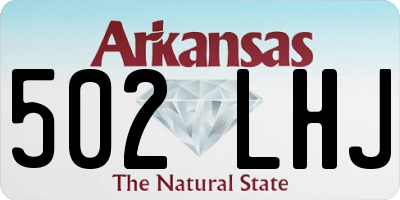 AR license plate 502LHJ