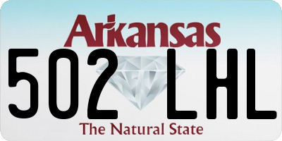 AR license plate 502LHL