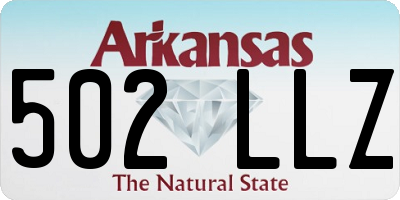 AR license plate 502LLZ