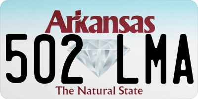 AR license plate 502LMA