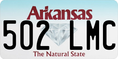 AR license plate 502LMC