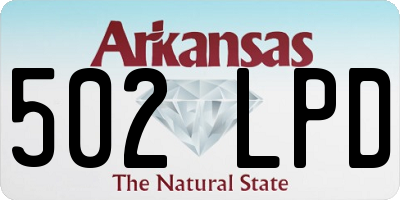 AR license plate 502LPD